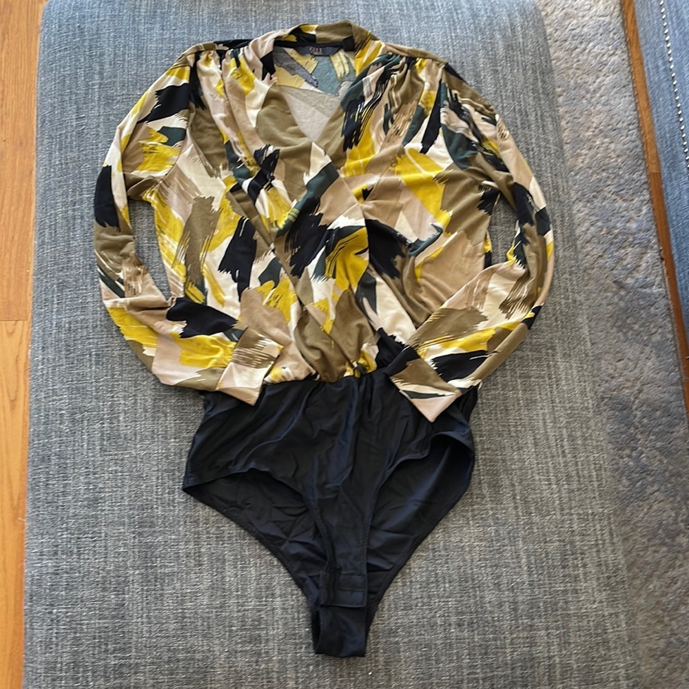 Faux wrap bodysuit